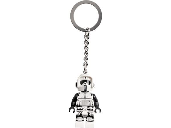 LEGO Star Wars Scout Trooper Minifigure Portachiavi 854246, bianco, S (h8O)