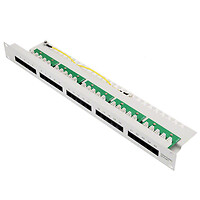 Helos 011952 Cat3 25-port Patch panel RAL 7035 Patch panel 011952