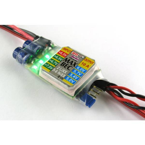 Jeti 22985464  MAX BEC Switch per batteria 5.5 - 8.4 V