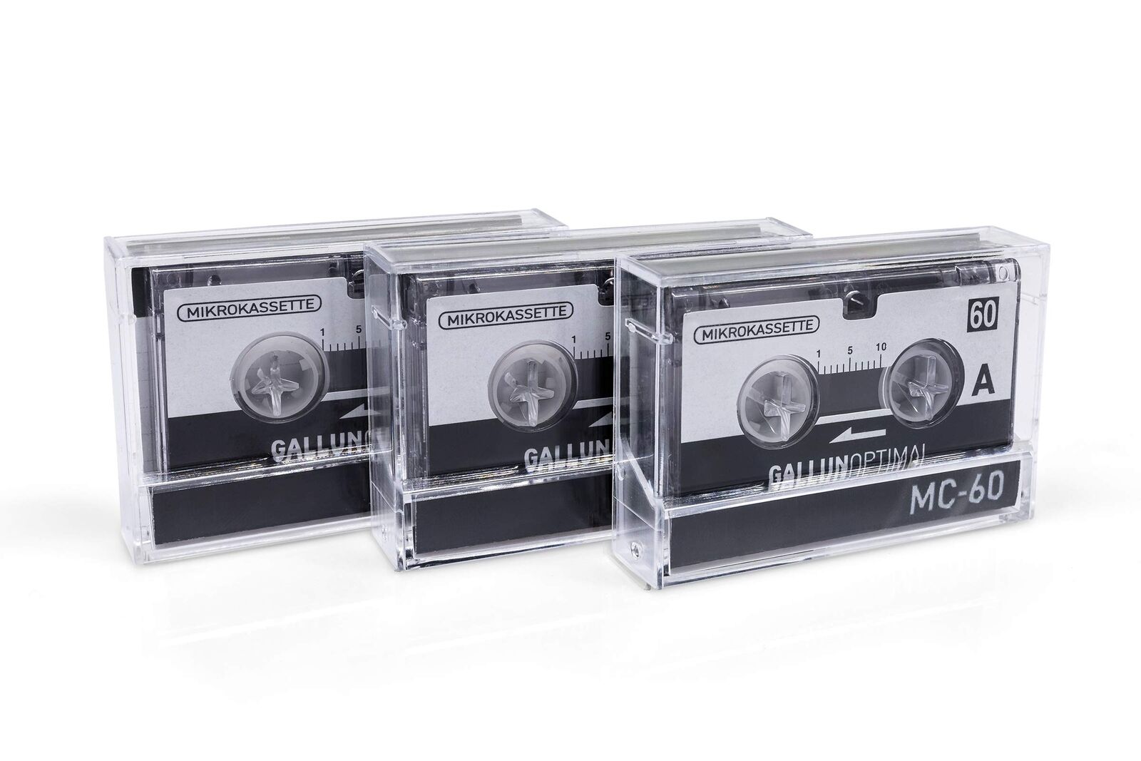 GALLUNOPTIMAL MC60 - Microcassette per registratori vocali, confezione da (n2p)