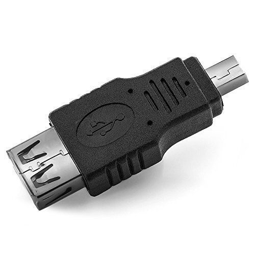 deleyCON Adattatore Mini USB - Mini USB B Maschio a USB A Femmina - USB 2.0 a...