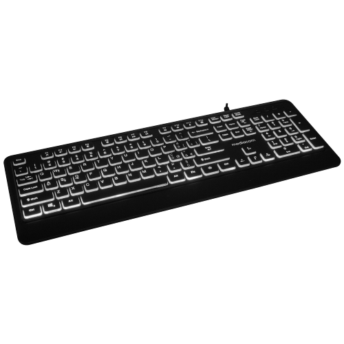 Tastiera USB Retroilluminata (luce bianca) Mediacom CX-219 Layout Italiano
