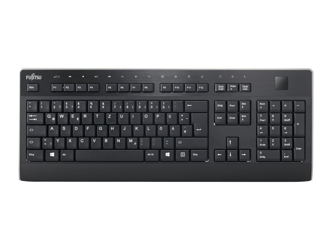 Fujitsu KB951 PalmM2 tastiera USB Tedesco Nero