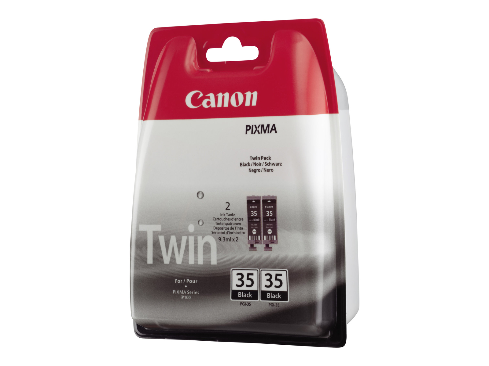 Canon Cartuccia d'inchiostro nero PGI-35BK (confezione doppia) 1509B012