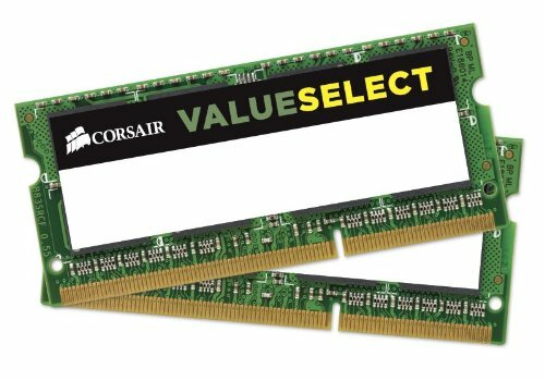 Corsair CMSO8GX3M2C1600C11 Value Select Memoria da 8 GB (2x4 GB), DDR3, (g3V)