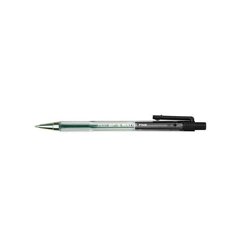 Penna Sfera a scatto BPS Matic Pilot - NERO - 0.7 mm - 001625 (conf. 12 Pz)