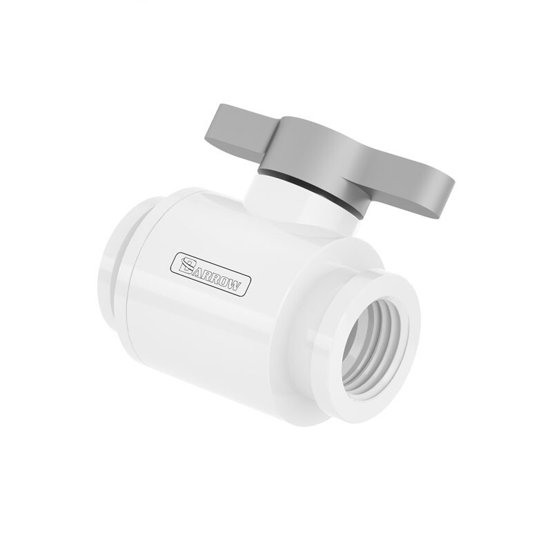 BarrowCH Ball Valve 10mm G1/4 Zoll Kugelhahn bianco silber TLQFS-V1 W S