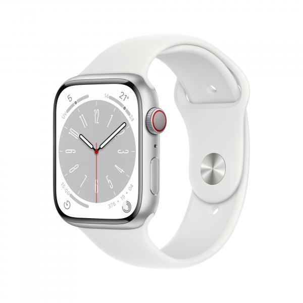 Apple Watch Series 8 OLED 45 mm 4G Argento GPS (satellitare)