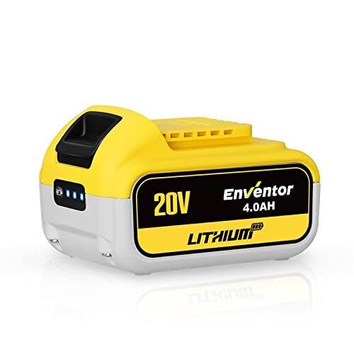 Batteria al Litio 20V 4.0AH, Batteria di Ricambio ENVENTOR 20V 4.0AH con (t7c)