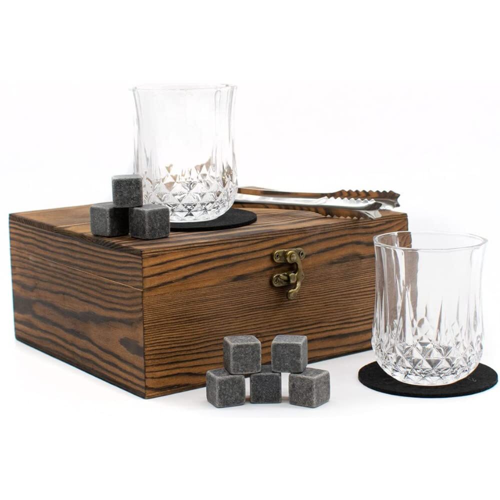 TRIXES Set regalo per bicchieri da whisky set da degustazione di whisky per g...