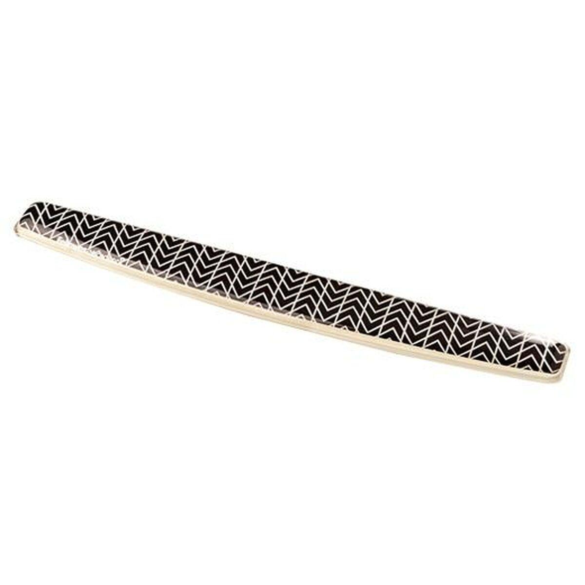 Fellowes 9653601 poggiapolso Gel Nero, Grigio (Fellowes Gel Keyboard Wrist Suppo