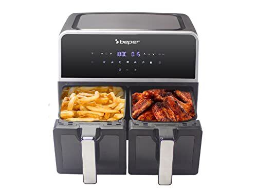BEPER P101FRI090 Friggitrice ad Aria Doppio Cestello, 9 Litri (4,5 per (H8r)