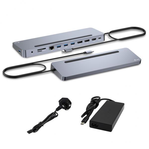 i-tec C31FLAT2PDPRO100WUK replicatore di porte e docking station per laptop Cabl
