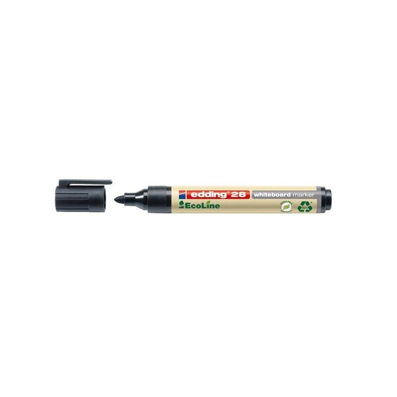 Marcatore NERO per lavagne bianche EDDING 28 Ecoline (10 Pz)