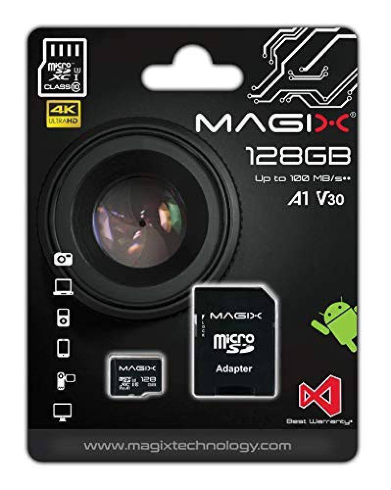 (TG. 128GB) Micro SD Card MAGIX 4K Series Class10 V30 + SD Adapter UP to 100MB/s