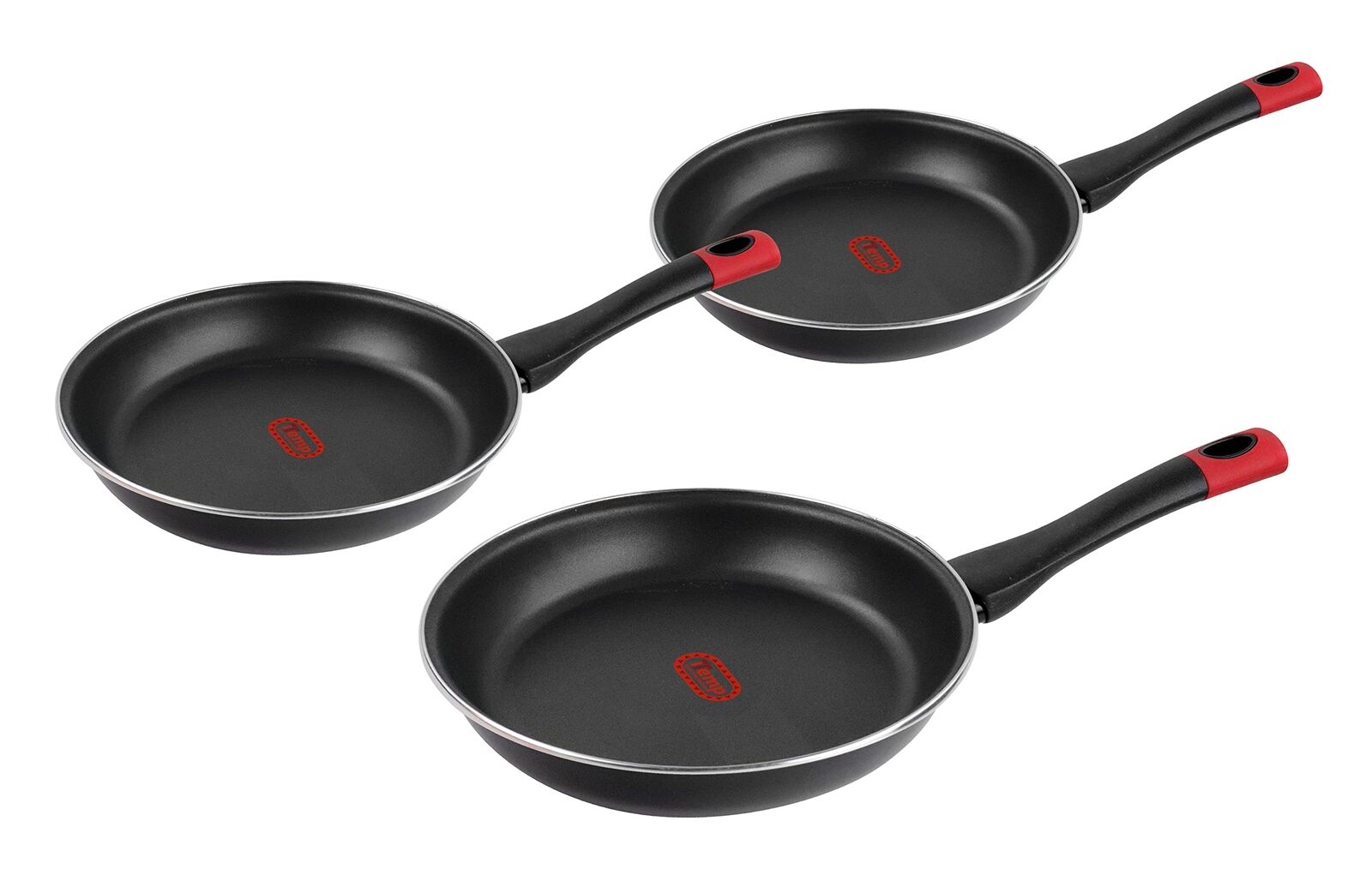 Magefesa Kilauea Set di 3 padelle 20/24/26 cm con rivestimento antiaderente dopp