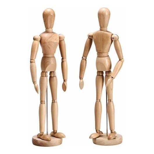 Manichino in legno CWR altezza 31 cm base uomo 201LEN