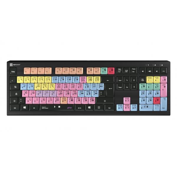Logickeyboard ASTRA 2 tastiera USB AZERTY Inglese Nero