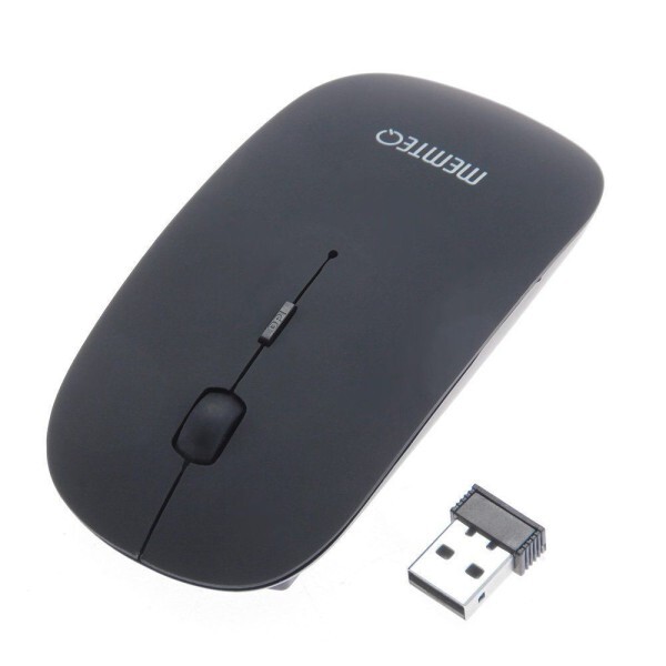 Mouse Ottico Wi Fi Wireless 2.4gh Grigio Usb 10mt Senza Fili Per Computer Laptop