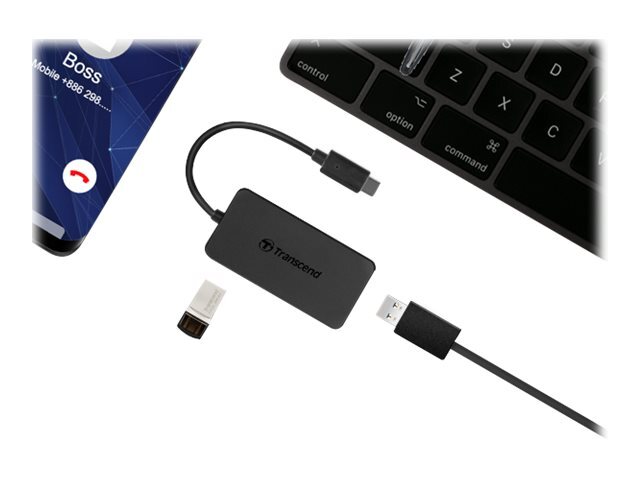 Transcend HUB2C USB 3.2 Gen 1 (3.1 Gen 1) Type-C Nero TS-HUB2C