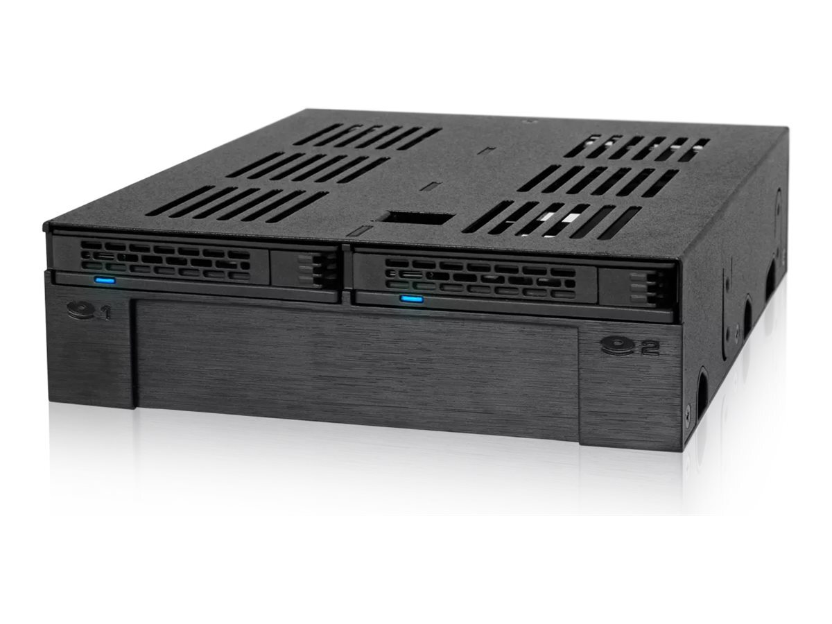 Icy Dock MB322SP-B Nero Metallo Plastica 7,9.5 mm 6 Gbit/s HDD SSD MB322SP-B