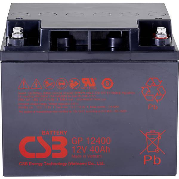 CSB Battery GP12400B8  GP 12400 Standby USV  Batteria al piombo 12 V 40 Ah Piomb