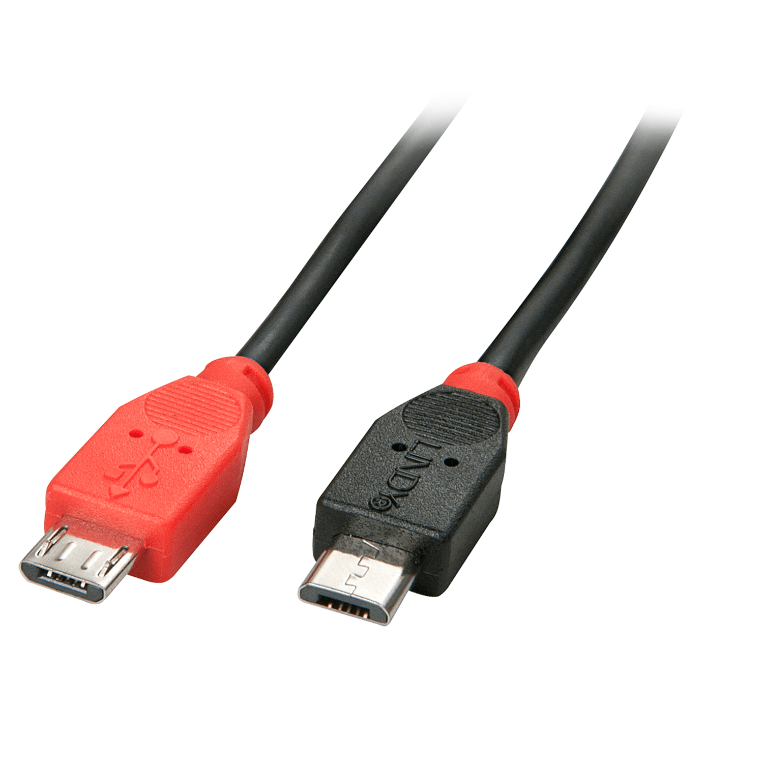 Lindy 31758 Cavo USB 2.0 Micro-B a Micro-B OTG, 0.5m
