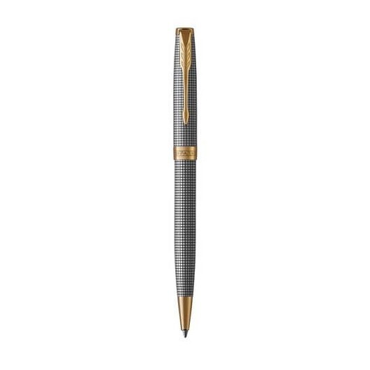 Penna a sfera Parker Sonnet punta M inchiostro nero Parker Sterling Silver Cisel