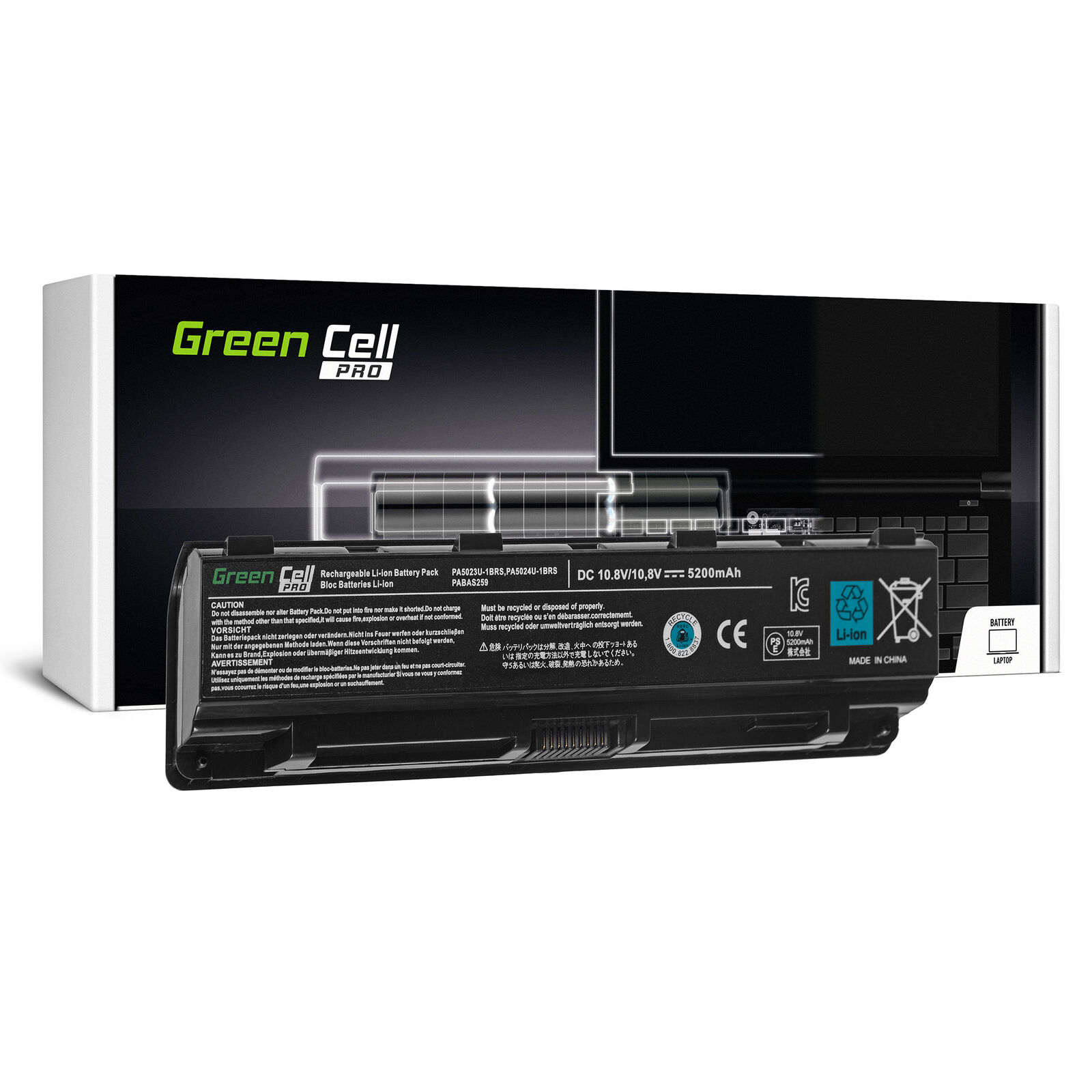 PA5024U-1BRS Batteria per Toshiba Satellite C850 C850D C855 C870 L850 L855 L870