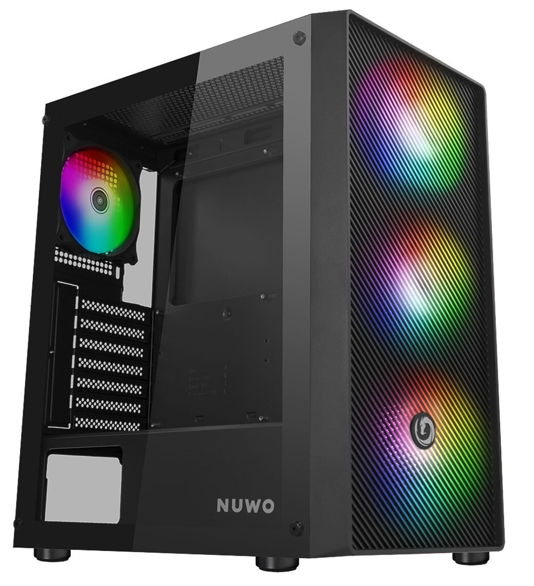 4495830 CASE MID-TOWER NO PSU RODAN R603 3USB3 0,5MM SPCC 4FAN RAINBOW BLACK