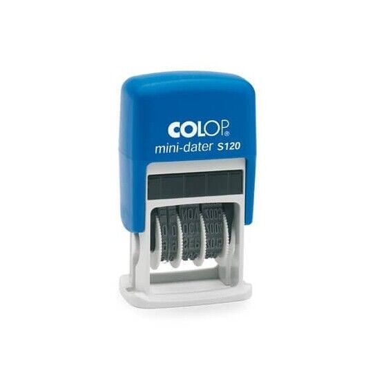 Timbro Colop S120 autoinchiostrante - carattere 4 mm mini datario S 120