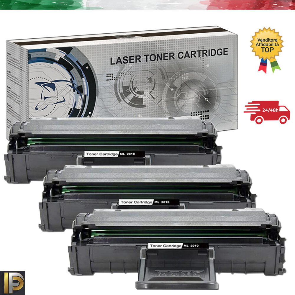 3 Toner per Samsung ML2010 ML1610 SCX 4521 SCX 4321 ML2570 ML2510 PL-ML2010