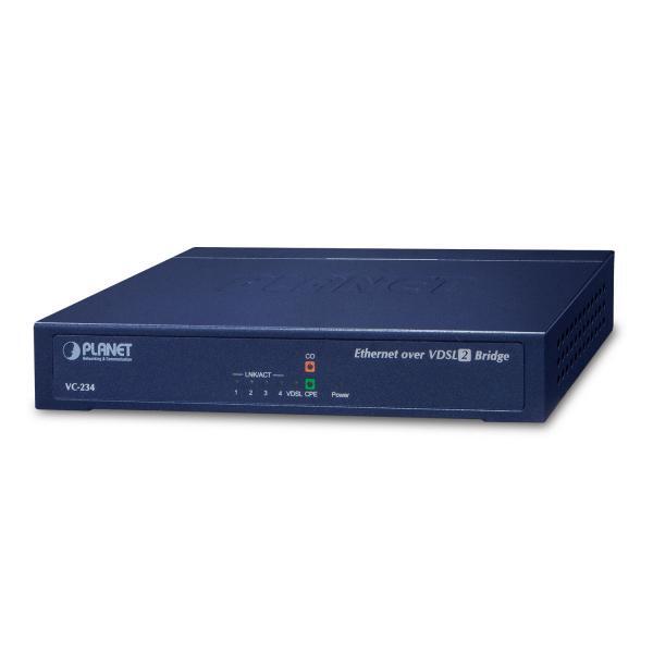 Planet VC-234 switch di rete Gestito Fast Ethernet (10/100) Nero 1U