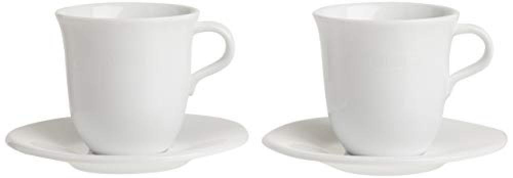 (TG. 2 pezzi) De'Longhi DLSC309 Tazza da Cappuccino con Piattino in Porcellana,