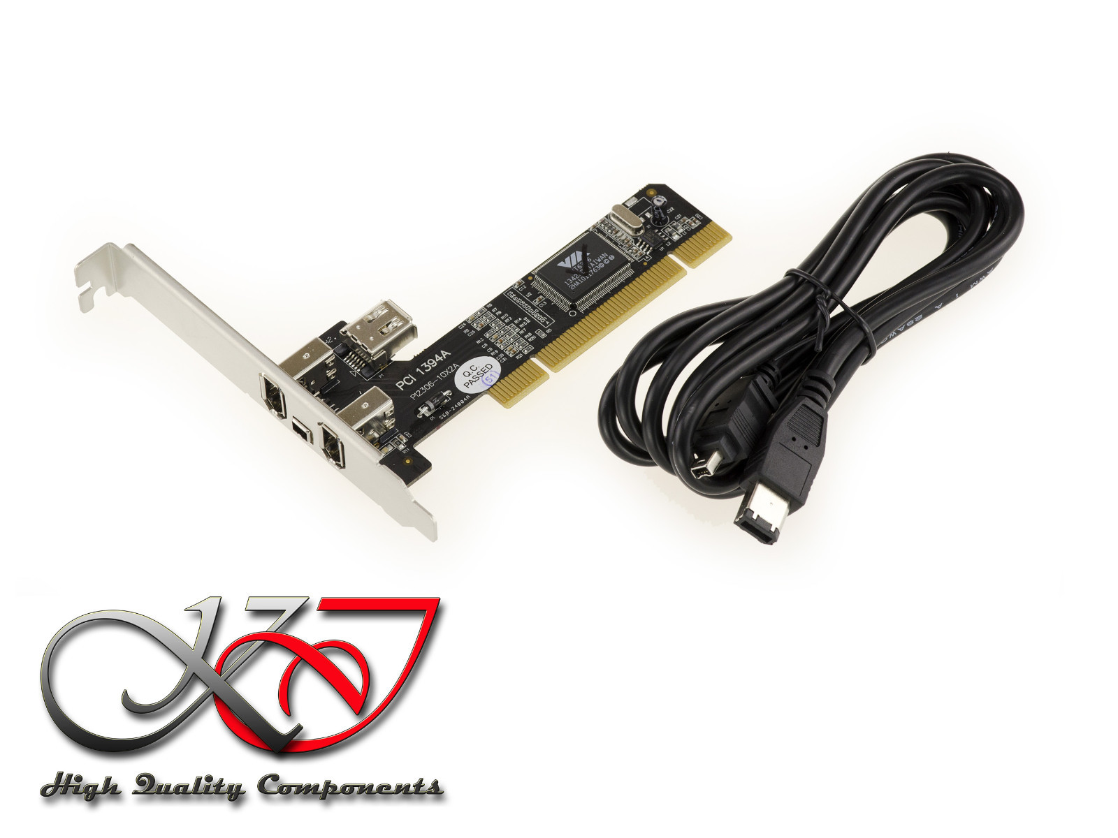 Scheda PCI Firewire 400 Ieee1394a - Chipset Via VT6306 - Con Ilink Macchina 1.5m
