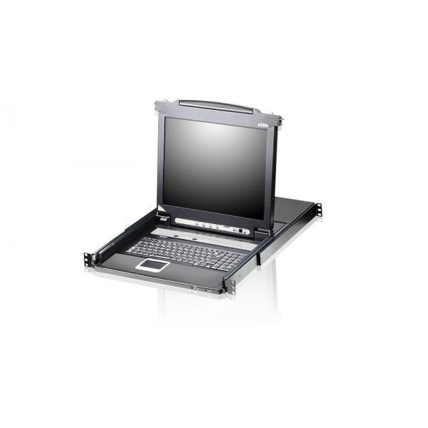 Aten Switch KVM LCD a binario singolo PS/2-USB VGA a 8 porte