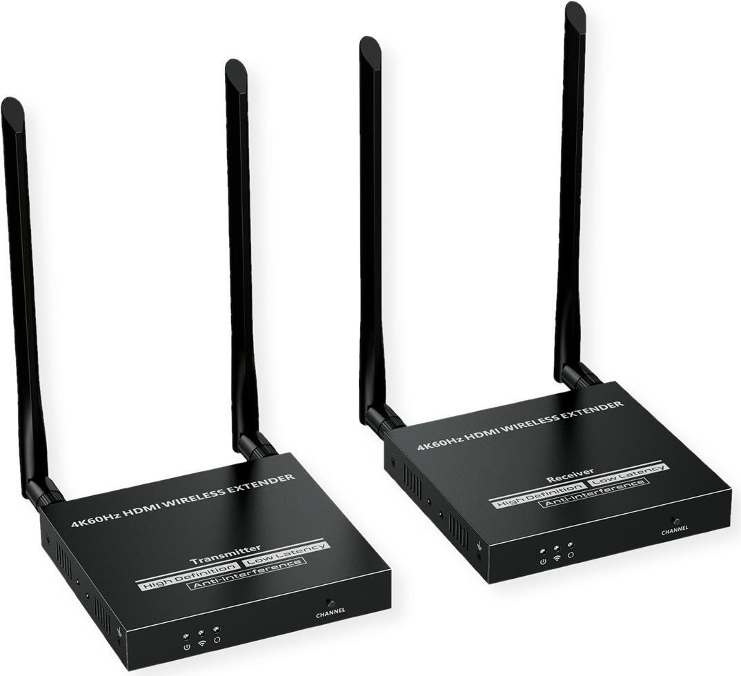 VALUE HDMI 4K Wireless-Kit TX+RX HDMI-Sender u. -Empfänger bis 50m - Kabel-/Adap