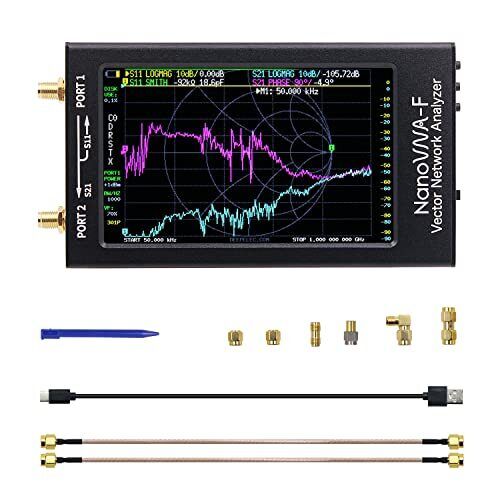 NanoVNA-F Vector Network Analyzer analizzatore antenna 10K-1500MHz 4,3" (M7V)