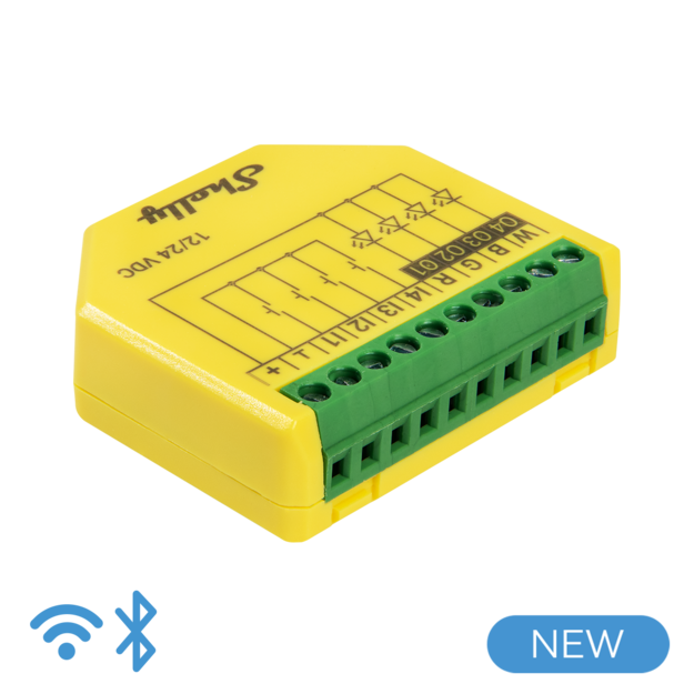 Shelly Serie Retrofit - Plus e Mini Shelly Plus RGBW PM - Controller Strisce LED