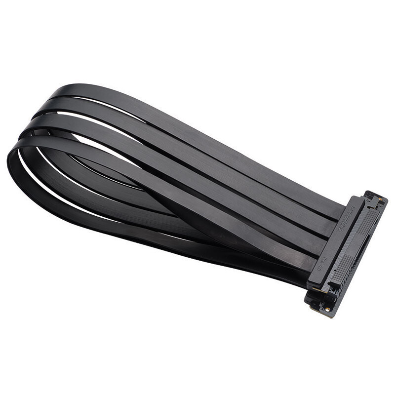 Phanteks PCI-E 4.0 x16 Riser Flachband-Kabel 90 PH-CBRS4.0_FL60_BK01