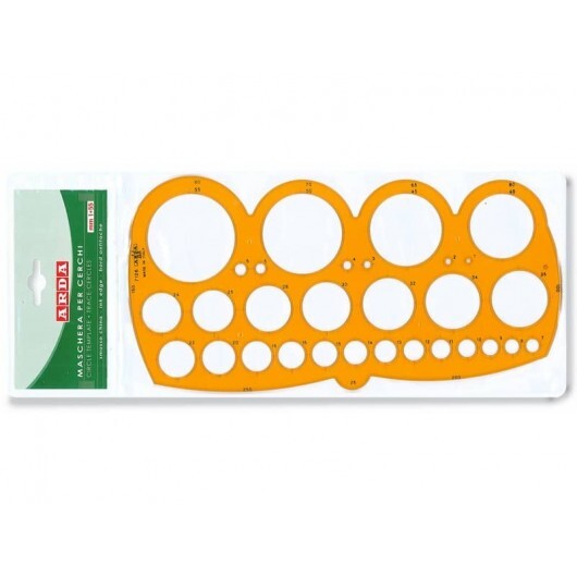 Maschera per cerchi ARDA con smusso mm.1-55/80 polistirolo arancio bordo tirachi