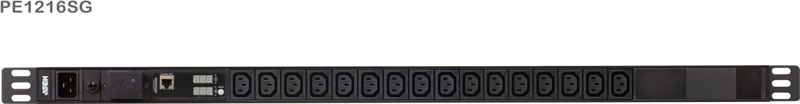 ATEN PE1216SG Basis-PDU mit Messfunktion mit Überspannungsschutz IEC-C20 zu 16x