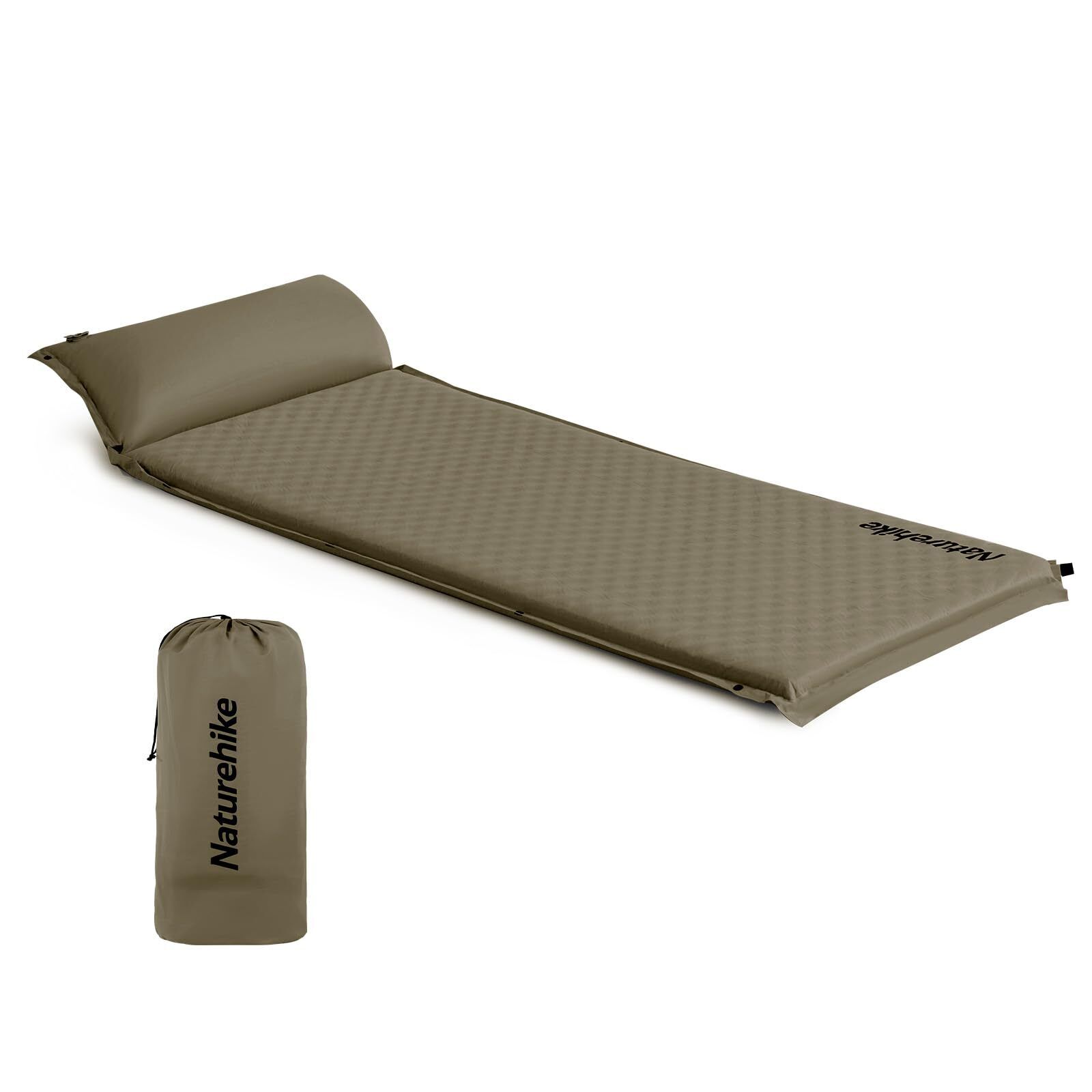 Naturehike Materassino autogonfiabile con cuscino, combinabile, doppio (r9Q)
