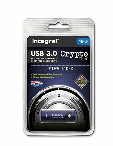 Integral INFD16GCRYDL3.0140-2 Crypto Dual FIPS 140-2 - Chiavetta USB 3.0 (d9P)