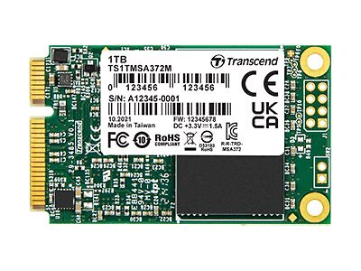 Transcend MSA372M 16 GB mSATA 6 Gbit/s Solid State Disk TS16GMSA372M