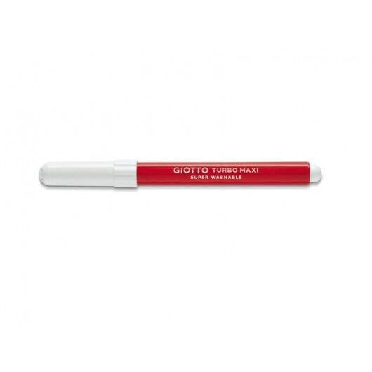 Pennarello GIOTTO Turbo Maxi punta grossa in fibra 5 mm rosso scarlatto Conf. 12