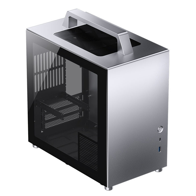 Jonsbo T8 PLUS Mini-ITX Gehäuse Tempered Glass silber 6970620551753
