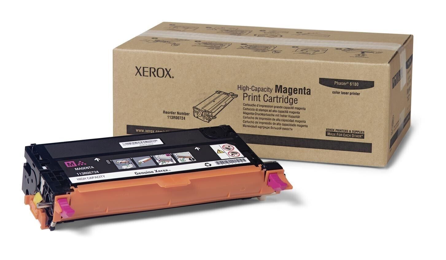 113R00724 Xerox Toner Magenta Alta Capacità Phaser 6180