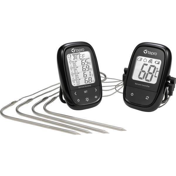 tepro Garten 8349  Termometro per barbecue Nero