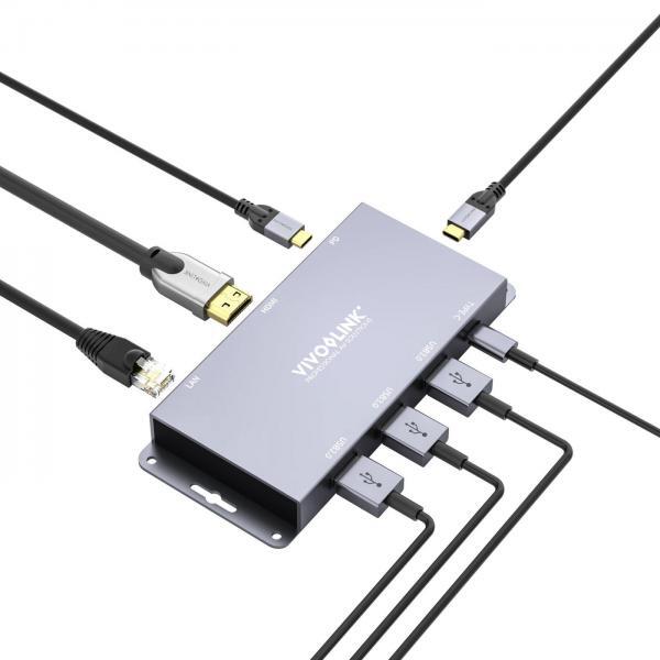 Vivolink VLUSBCHUB2 hub di interfaccia USB 3.2 Gen 2 [3.1 Gen 2] Type-C 10000 Mb